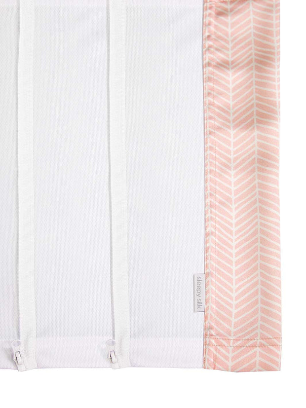 Sleepy Silk, Silk Sleeve for Bassinets - Blush Herringbone Pink - pattern (SS-BS-PK01) for baby hair loss and baby bald spots, Silky Tots Silk Bassinet Slip, Pawda Baby 100% Mulberry Silk Semi Sheet for Bassinet, Monday Silks, Baby Tresses Cot Bed Sheet