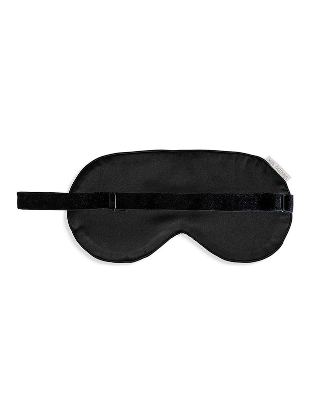 Sleepy Silk, Silk Eye Mask - Midnight Black Silk Sleep Mask (SS-EM-BK00), Silky Tots Silk Eye Mask, Slip Sleep Mask, SHHH Silk Silk Eye Mask