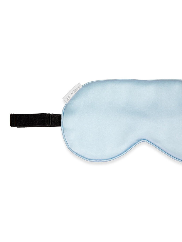 Sleepy Silk, Silk Eye Mask - Sky Blue Silk Sleep Mask (SS-EM-BL00), Silky Tots Silk Eye Mask, Slip Sleep Mask, SHHH Silk Silk Eye Mask