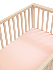Sleepy Silk, Silk Fitted Sheet for Cots / Cribs - Cherry Blossom Pink (SS-FC-PK02) for baby hair loss and baby bald spots, Silky Tots 100% Silk Cot Sheet, Pawda Baby 100% Mulberry Silk Cot Full Fitted Sheet, Monday Silks, Baby Tresses Cot Bed Sheet