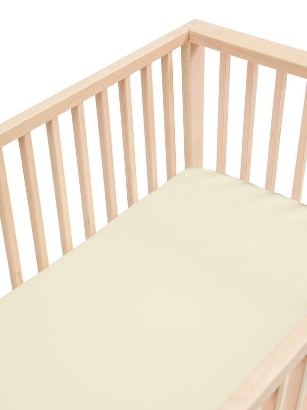Cream cot bed discount sheets