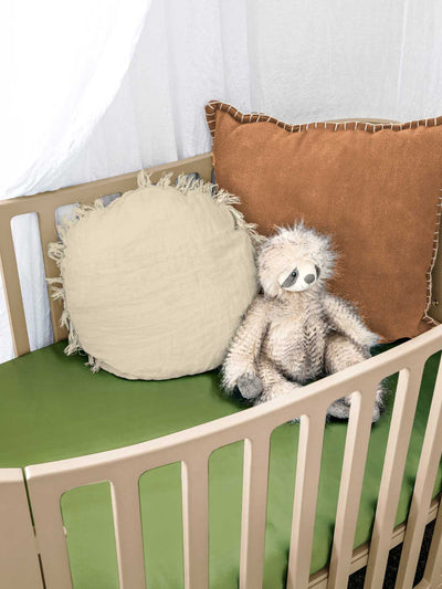 Sleepy Silk, Silk Fitted Sheet for Cots / Cribs - Olive Green (SS-FC-GN00) for baby hair loss and baby bald spots, Silky Tots 100% Silk Cot Sheet, Pawda Baby 100% Mulberry Silk Cot Full Fitted Sheet, Monday Silks, Baby Tresses Cot Bed Sheet