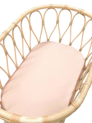 Silk Lounger Cover / Bassinet Fitted Sheet, Set of 2 - Cherry Blossom