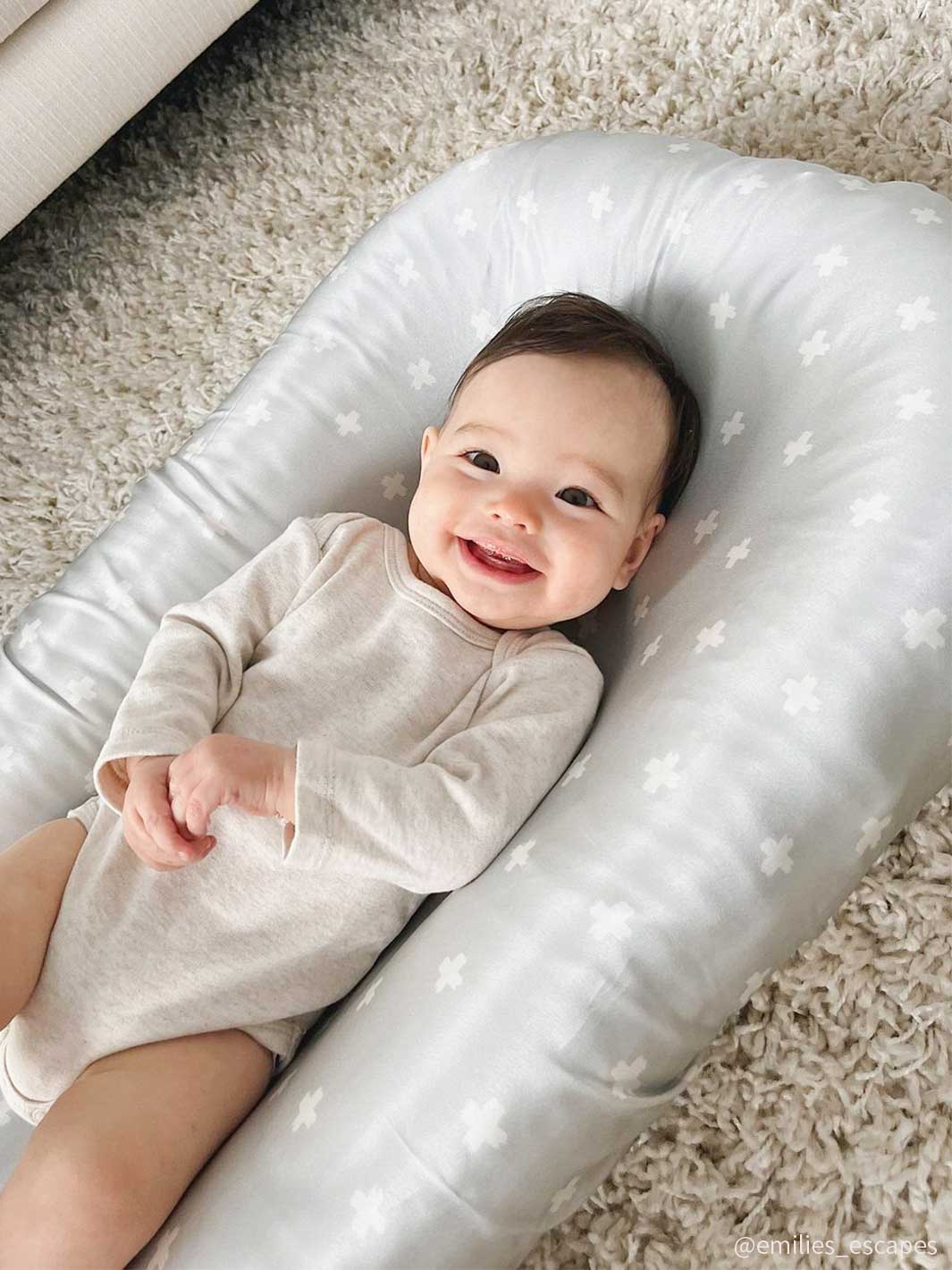 Boppy newborn lounger hello baby top