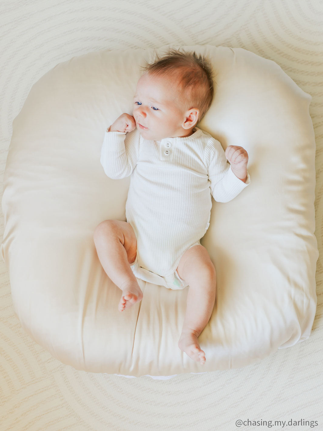Sleepy Silk Silk DockATot Cover Macaron Cream
