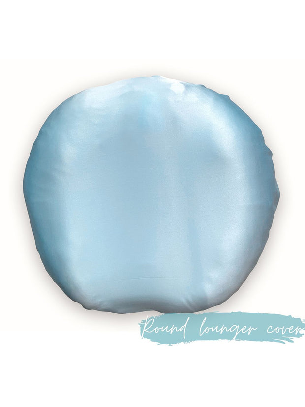 Silk Lounger Cover / Bassinet Fitted Sheet, Set of 2 - Sky