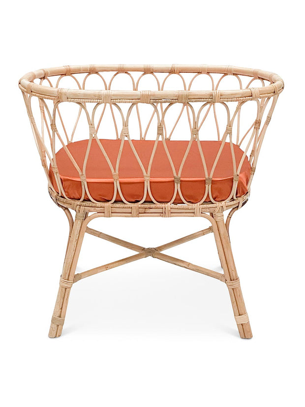 Silk Lounger Cover / Bassinet Fitted Sheet, Set of 2 - Terracotta