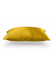 Sleepy Silk, Silk Pillowcase - Mustard Yellow (SS-PC-YE00), Silky Tots Double Sided Silk Pillow Slip, Pawda Baby 100% Mulberry Silk Junior or Adult Pillow Case, Slip Pillowcase, SHHH Silk Silk Pillowcase, Blissy Silk Pillowcase