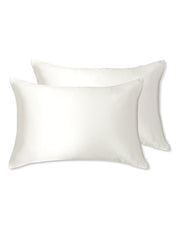 Sleepy Silk, Silk Pillowcase, Set of 2 - Ivory White (SS-PP-WH00), Silky Tots Double Sided Silk Pillow Slip, Pawda Baby 100% Mulberry Silk Junior or Adult Pillow Case, Slip Pillowcase, SHHH Silk Silk Pillowcase