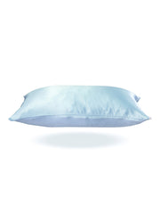 Sleepy Silk, Silk Pillowcase, Set of 2 - Sky Blue (SS-PP-BL00), Silky Tots Double Sided Silk Pillow Slip, Pawda Baby 100% Mulberry Silk Junior or Adult Pillow Case, Slip Pillowcase, SHHH Silk Silk Pillowcase