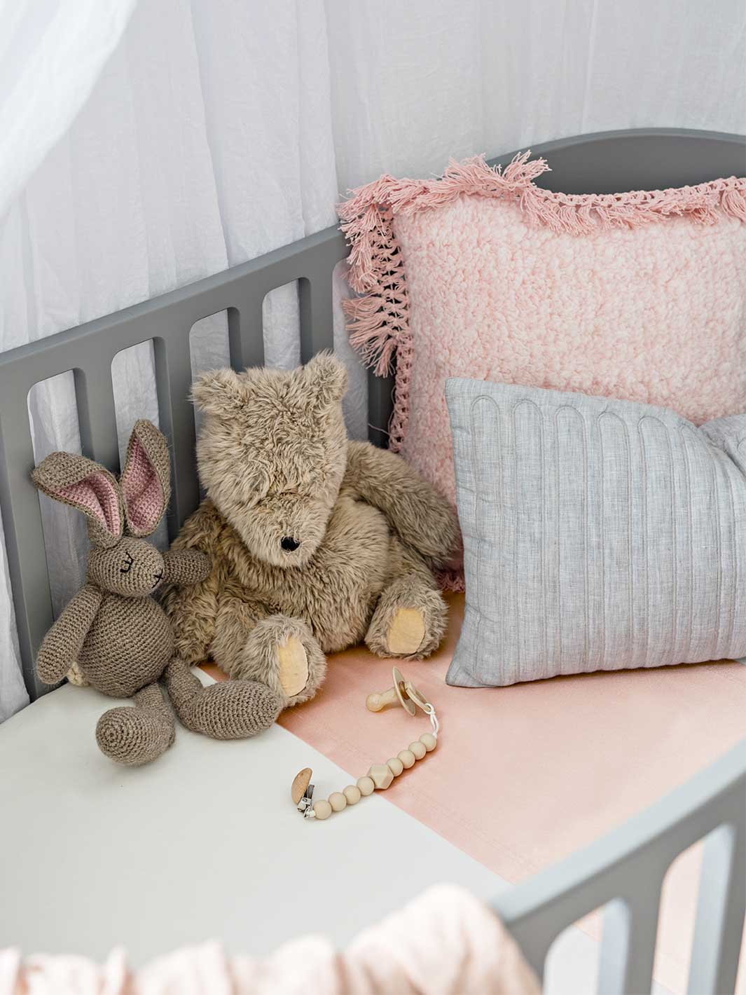 Cherry brown crib sale