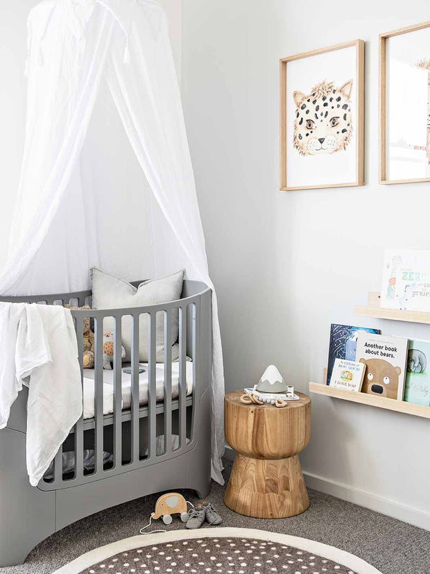 Grey baby hot sale cot bedding