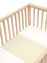 Sleepy Silk, Silk Sleeve for Cots / Cribs - Macaron Beige Cream (SS-CS-CR00) for baby hair loss and baby bald spots, Silky Tots Silk Cot Slip, Pawda Baby 100% Mulberry Silk Cot Semi Sheet, Monday Silks, Baby Tresses Cot Bed Sheet