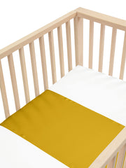 Sleepy Silk, Silk Sleeve, Set of 2 (1x Bassinet and 1x Crib) - Mustard Yellow (SS-BC-YE00) for baby hair loss and baby bald spots, Silky Tots Silk Cot Slip + Silk Bassinet Slip, Pawda Baby 100% Mulberry Silk Cot Semi Sheet and Silk Semi Sheet for Bassinet, Monday Silks, Baby Tresses Cot Bed Sheet